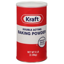 Kraft Original Double Acting Baking Powder, 5lb Canister (6 Per Case)