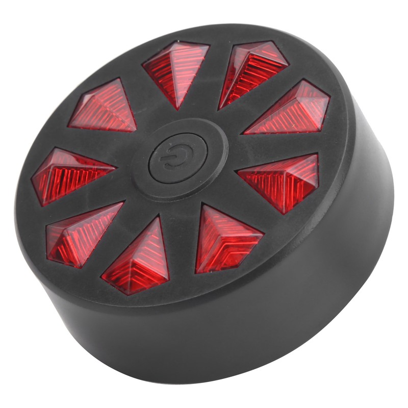 Bike Taillight Red Diamond Pattern Bicycle Safe Warning Flashing Riding