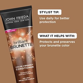 John Frieda Brilliant Brunette Multi-Tone Revealing Colour Protecting Conditioner, 8.45 Ounces