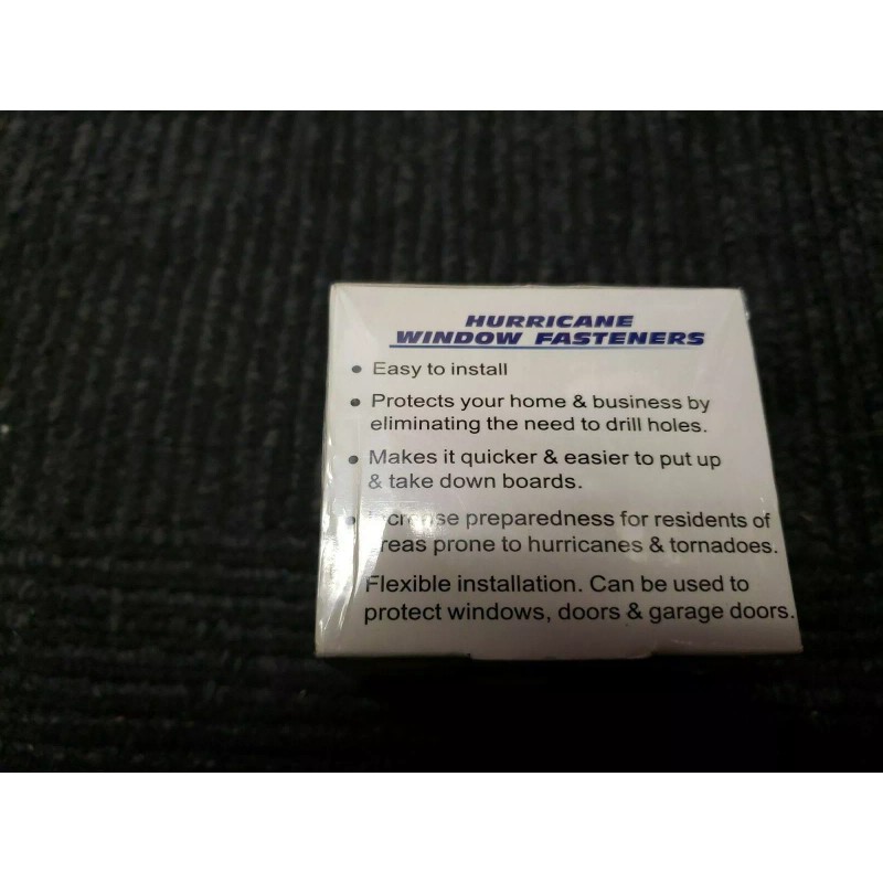 na HURRICANE WINDOW FASTENERS