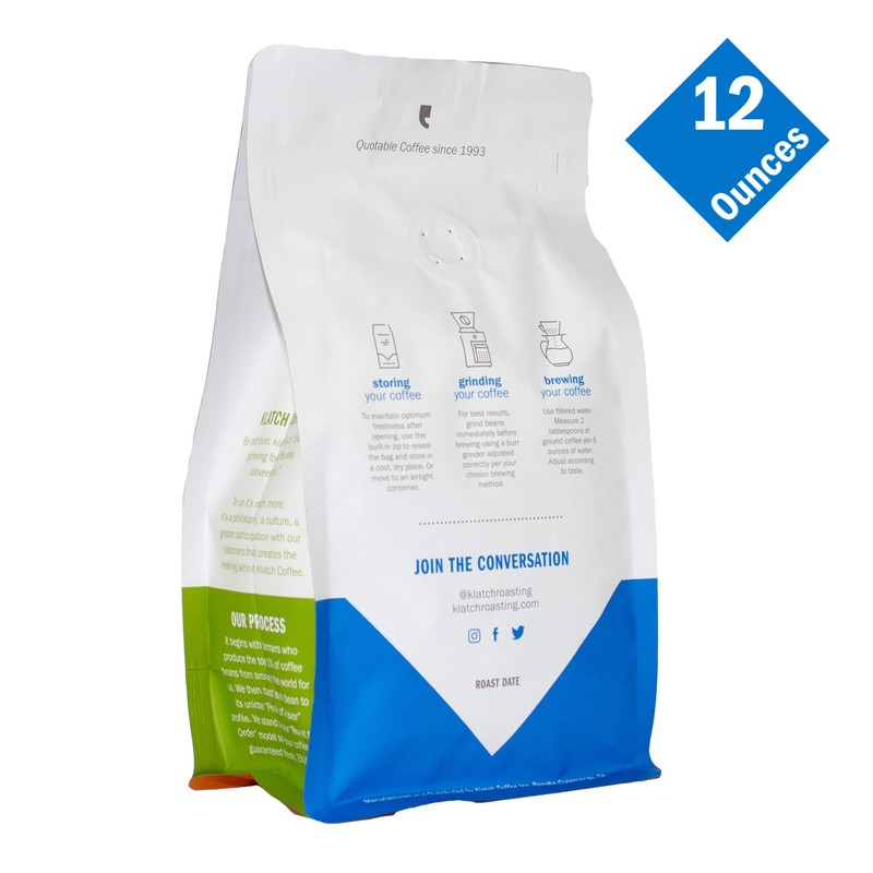 Klatch Coffee Breakfast Blend Medium Roast, 11 Ounces, Whole Bean