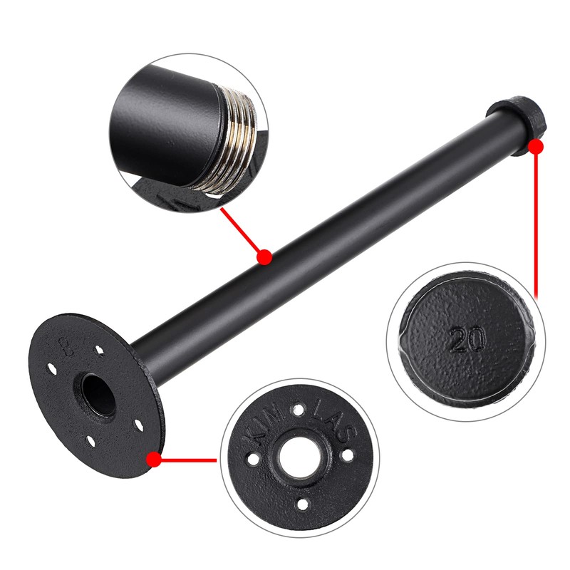 Sumnacon 2 Pack 14 Industrial Pipe Wall Mounted Clothing Rack