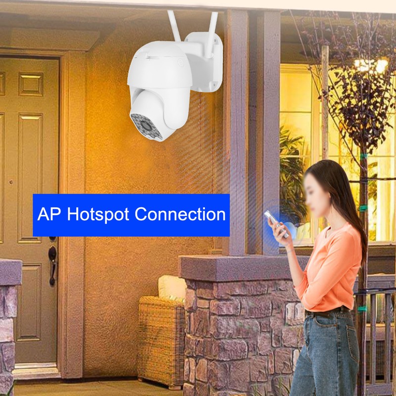 1080P HD Dome Camera Waterproof Outdoor WiFi CCTV with 32