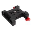 1/4in Camera Mounting Base Plate Aluminum Alloy 15mm Diameter DSLR