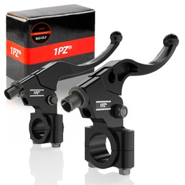 1PZ JP2-CL7 Motorcycle Brake and Clutch Handleset 7/8" 22mm Aluminum Durable Front Brake Handle and Left Right Handle, Black, Replacement for Harley Motorcycles, Off-Road Bikes, ATVs, Motorcycles