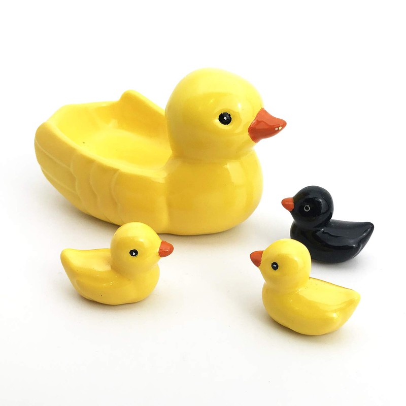 Sunart Funny Goods Bath Series Chopsticks Rest Set, Rubber Duck