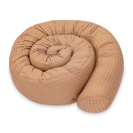 Totsy Baby Side Sleeper Pillow, Body Pillow, Long Bed Roll, Neck Roll Pillow, 200 cm, Cotton Mesh, Brown