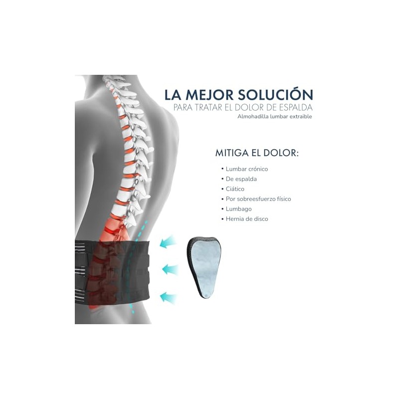 Soporte Lumbar para Hombre y Mujer