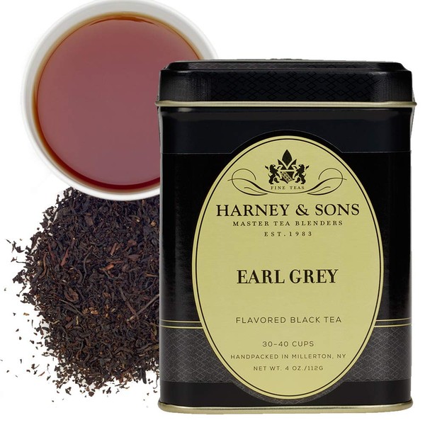 Harney & Sons Black Earl Grey Loose Leaf Tea, 4 Ounce