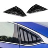 TLIFORT for Accord Glossy Black Window Scoops Louvers for Honda