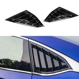 TLIFORT for Accord Glossy Black Window Scoops Louvers for Honda Accord Sedan 2018 2019 2020 2021 2022, 2pcs