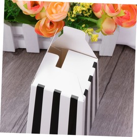 ULTECHNOVO Popcorn Holder Cartons 24pcs Black White Snack Boxes Containers for Parties Decorative