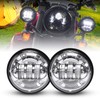 LX-LIGHT Chorme 7 Inch Motorcycle LED Headlight with 4.5 Inch