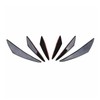 Areyourshop 6 pieces universal carbon fibre PP car/car front bumper
