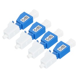 sourcing map 5dB LC Fiber Attenuator, LC/UPC SM Single Mode Fixed Fiber Optic Attenuator Male to Female for Fiber Optic Transmission Pack of 4
