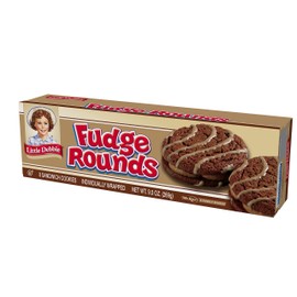Little Debbie Fudge Rounds, 4 Boxes, 32 Individually Wrapped Cookies, 9.5 oz Box