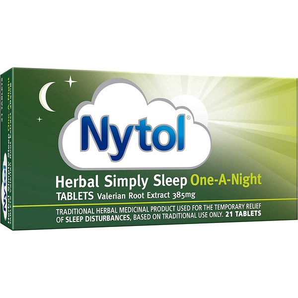 Nytol Herbal Simply Sleep One A Night Tablets - Herbal Remedy with natural active ingredients used to aid restful sleep - 21 Count (Pack of 1)