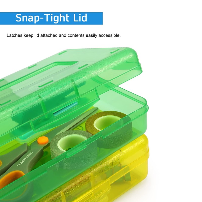 Tamaki 1 Pack Plastic Pencil Box Large Capacity Pencil Boxes