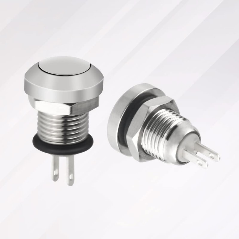 WMYCONGCONG WMYCONGCONG 5 PCS 8mm Momentary Push Button Switch 1A
