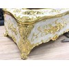 Tsnamay 9.45"x5.43"x3.94" Luxurious Rose Tissue Box with Imitation Diamonds, Embossed