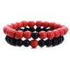 African Sougou 2Pcs/Set Couples Distance Bracelet Classic Natural Stone Yin