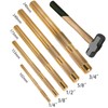 Brass Punch Set,5 Piece Brass Drift Pin Punch Set,Tools 67003