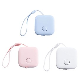 3 PCS Soft Tape Measure for Body, Push Button Tape Measuring Tape, 60 inch/150cm Retractable Tape Measure for Sewing Tailor Cloth Ruler (Pink+Blue+White)