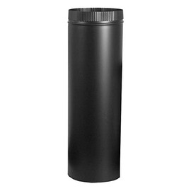 5" Diameter x 24"L 24 Gauge Black Stove Pipe