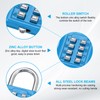 sourcing map Combination Padlock, 8-Digit Push Button Padlock 4-Position Locking