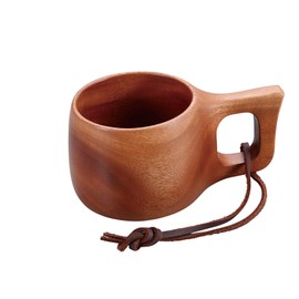 Captain Stag UP-2653 Wooden Tableware, Wooden Mug, Diner Mug, 10.1 fl oz (300 ml), Wood Breath