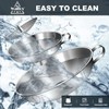 Walfos 5.5 Inch and 4 inch Stainless Steel Wide-Mouth Funnel