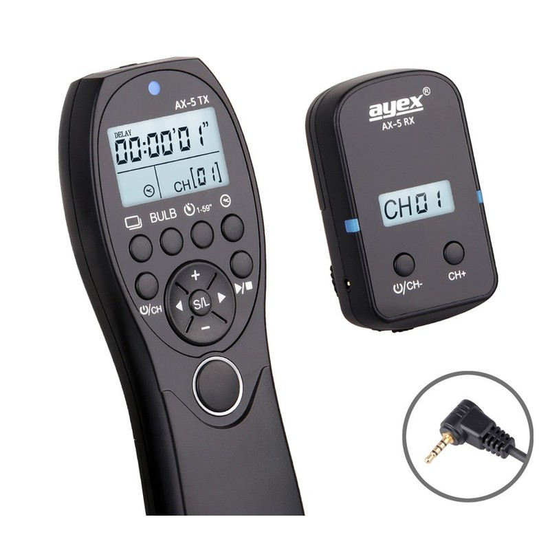 ayex AX-5 (L1) - Timer Wireless Remote Shutter Release -