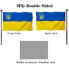 Jayus Double Sided Ukraine Flag 2x3 Outdoor- Heavy Duty Polyester