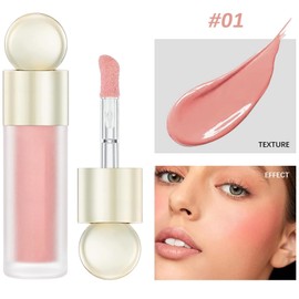 Maggidea Liquid Blush - Cream Blush - Waterproof Lightweight Natural-Looking Smooth Natural-Looking Dewy Finish Skin Tint Makeup - 7.5ml (01#)