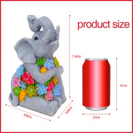 RICHIE Solar Garden Ornaments Outdoor Indoor Garden Decor, Waterproof Garden Statue Figurine Sculpture - Housewarming Garden Decorations Garden Gifts for Women Men