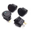 Round power switch on/off toggle button 2-stage rocker snap electrical wire material seesaw push-push tuning lighting lamp round / 원형 전원 스위치 온오프 토글 버튼 2단 로커 똑딱이 전기 전선 자재 시소 푸쉬 누름 튜닝 조명 램프 원형