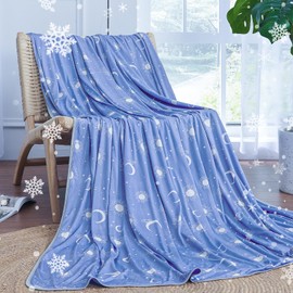 inhand Cooling Blanket Twin Size (60"x80") - Cooling Blankets for Hot Sleepers - Q-Max >0.45 Decorative Lightweight Breathable Summer Cold Blankets for Sleeping Night Sweats to Keep Cool - Dark Blue