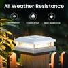 Solar Post Cap Lights 6-Pack, 2 Modes 16LEDs Bright Solar