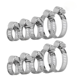 30Pcs Diameter Adjustable 304 Stainless Steel Hose Clamp,Suitable 0.315inch-1.14inch Diameter Pipe,Low Friction Threads, Labour-saving Widely Used in Industrial And Family Applications