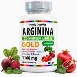 Arginina Gold  Pre Entreno y Óxido Nítrico  3 Tipos de Arginina L-Arginina Base, AAKG y HCL  Citrulina, Betabel y Nitritos Naturales  Pre Workout sin 