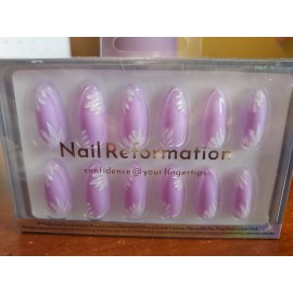 Nail Reformation Medium Almond Nails Lavender Fields New in Box