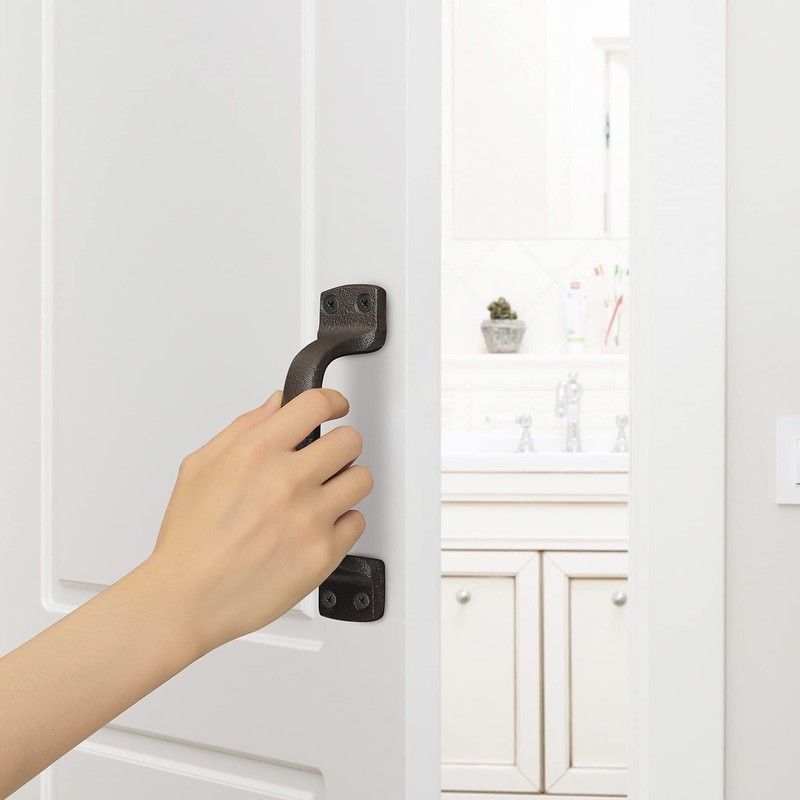 Livfodrm Barn Door Pulls Handles Heavy Duty Cast Iron Gate