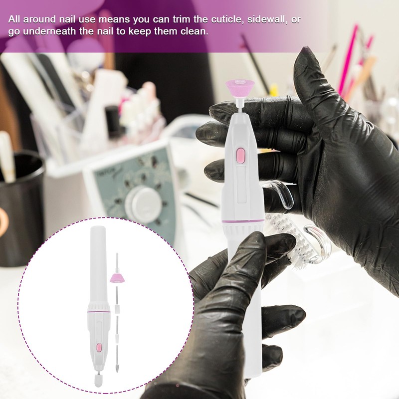 minkissy Portable Electric Nail Polishing Machine Cordless Manicure Drill with
