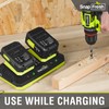 2 Port 20V Battery Fast Charger (CH20252), Work with of