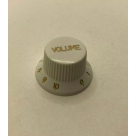 Unbranded White Strat Volume Knob Dot Indicator - Single
