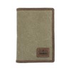 Cactus Mala Canvas/Leather Passport Holder with RFID Protection 216_81 Khaki