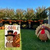 Thanksgiving Garden Flag 12x18 Inch Double Sided for Outside Thankful
