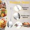 Serving Spoon, 4 PCS Spoons, Large Soup Spoons, Cutlery Set