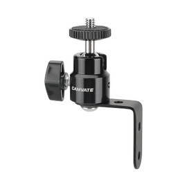 CAMVATE 1/4"-20 Screw Connector Ball Head Support with L Type Wall Mount for Surveillance Monitor - 2875