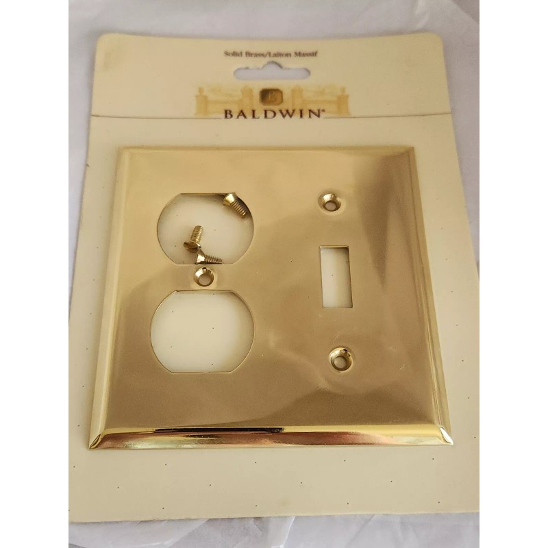 Baldwin Brass Single Toggle Switch & Outlet Wall Plate Cover